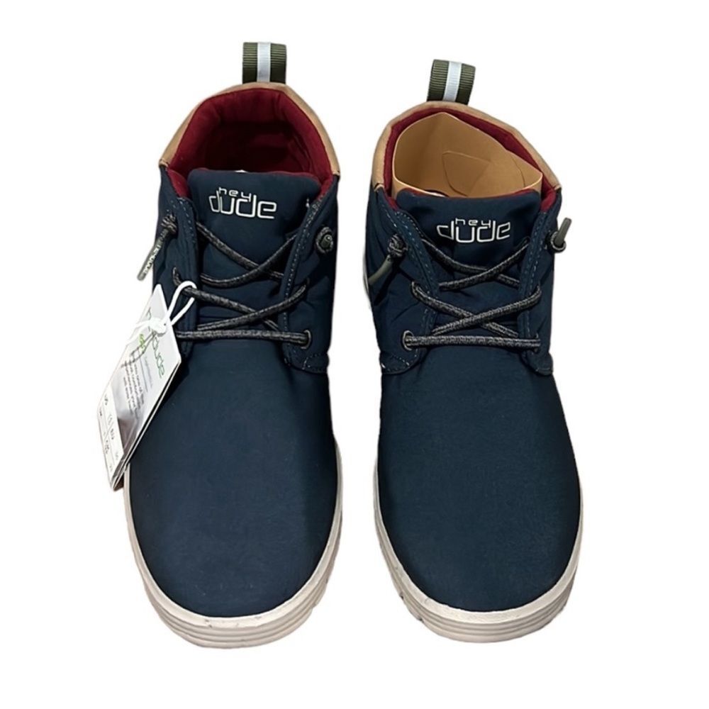 Hey Dude Spencer Youth Eco Boot Navy Size 4 NWT